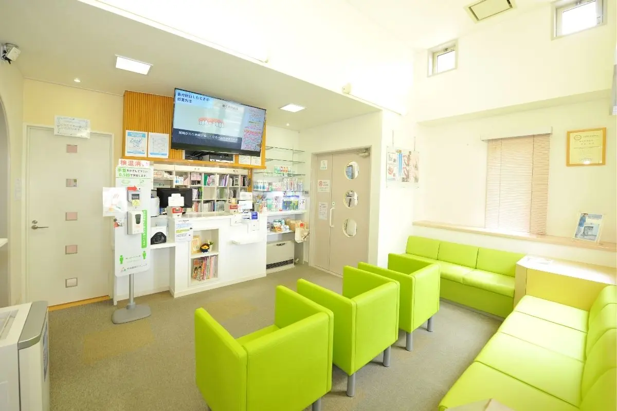 一関市中央歯科クリニックの待合室